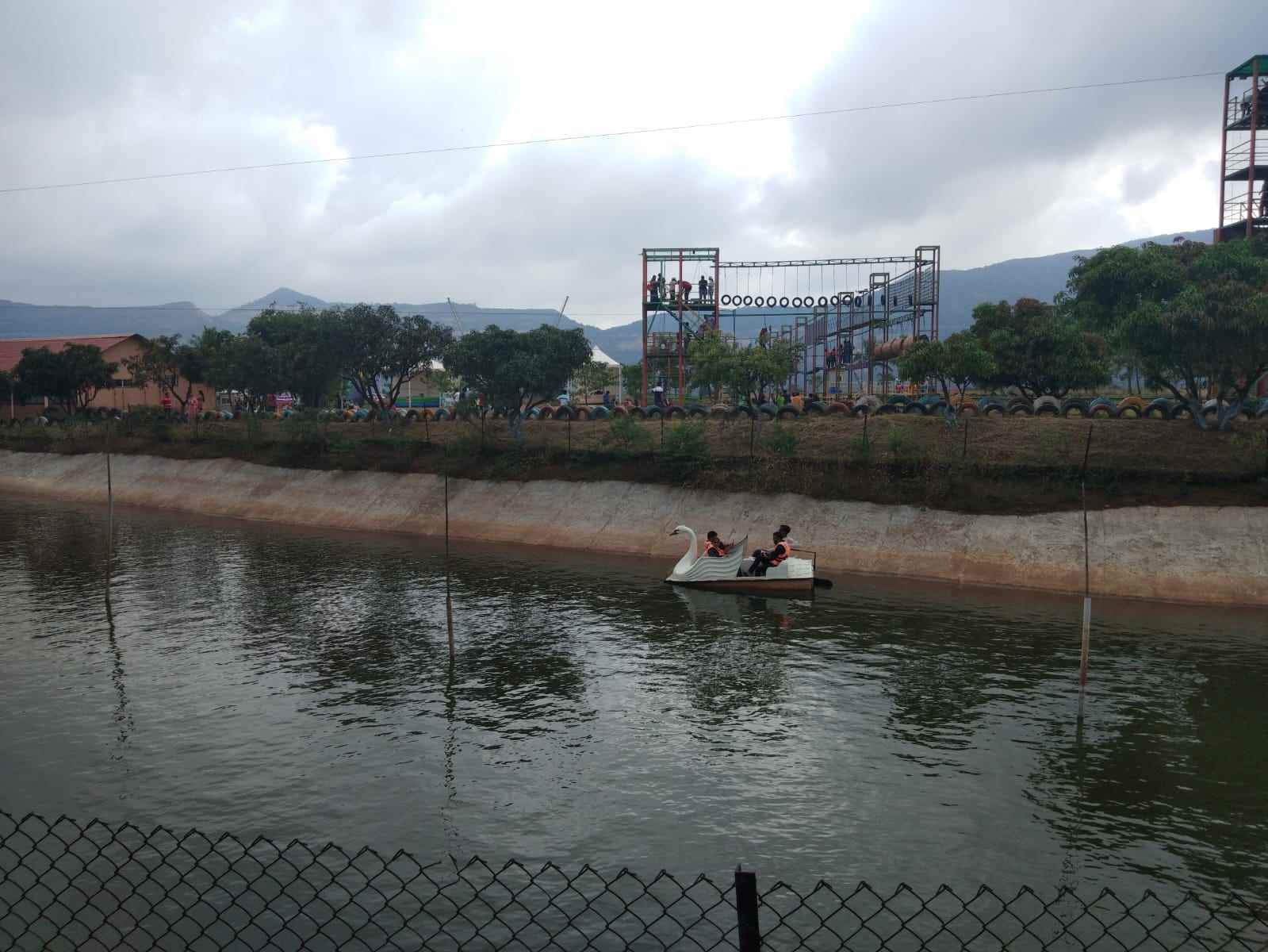 boat riding at hadshi satya sai pandurang kshetra